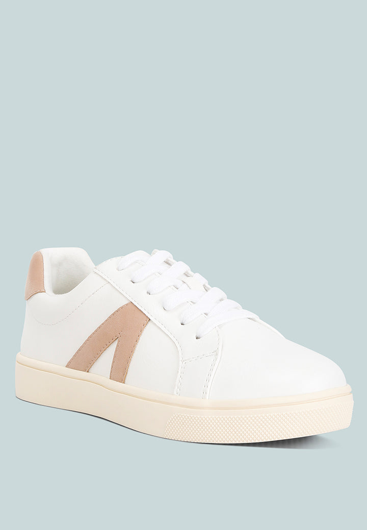 cecile panelling detail casual sneakers#color_white-blush