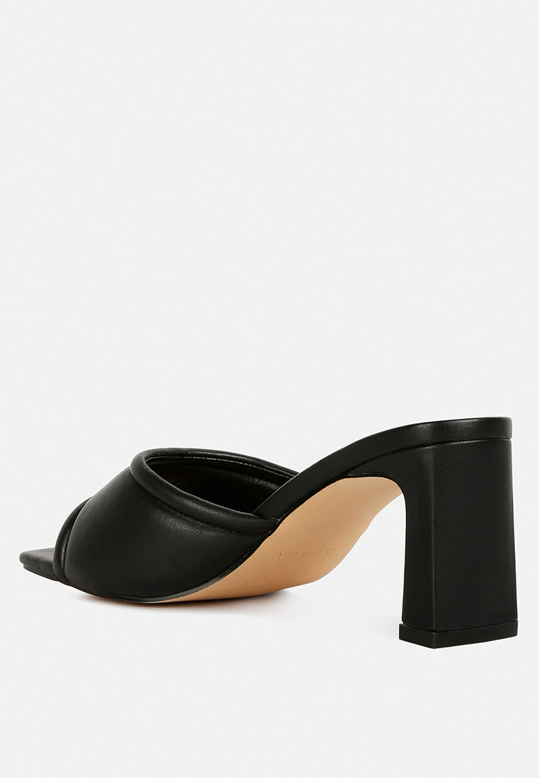 celine quilted block heeled sandals#color_black