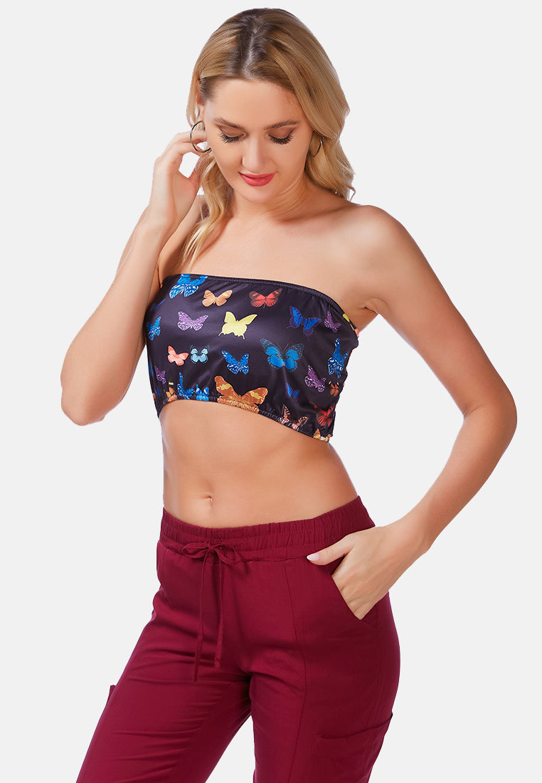 chasing butterflies tube top by ruw#color_black