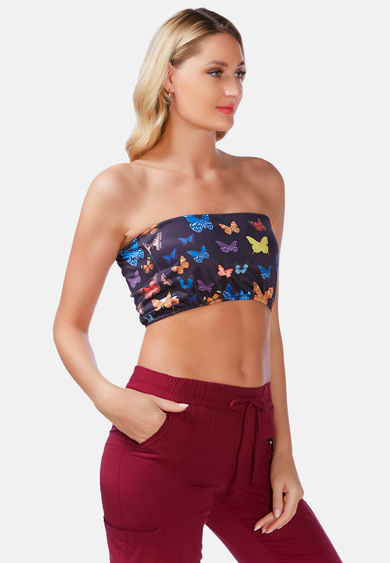 chasing butterflies tube top by ruw#color_black