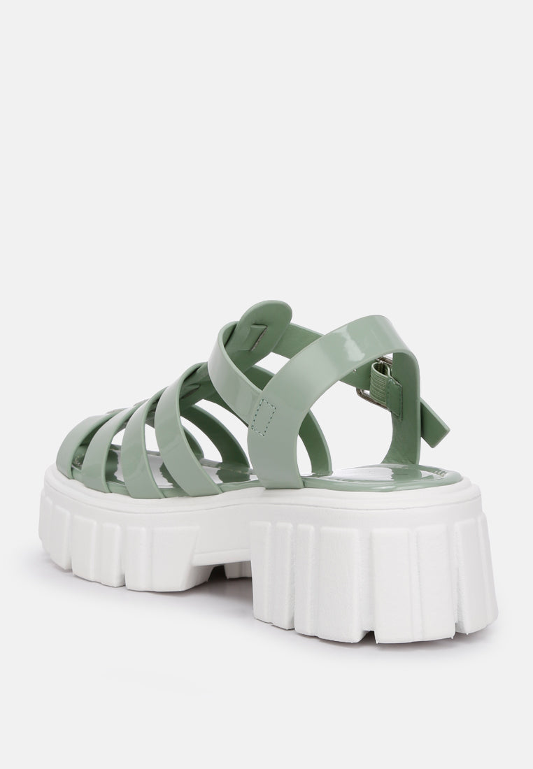 chunky gladiator sandals by ruw#color_sage