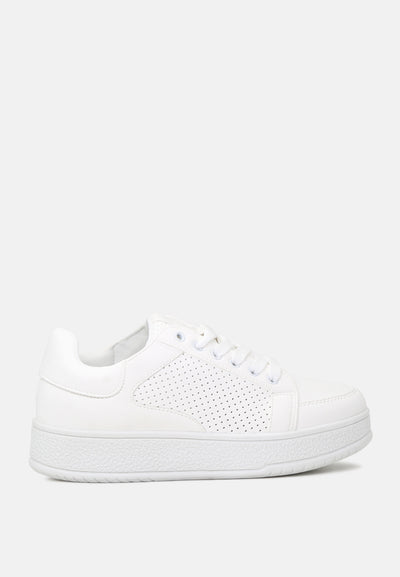 chunky lace-up sneakers#color_white
