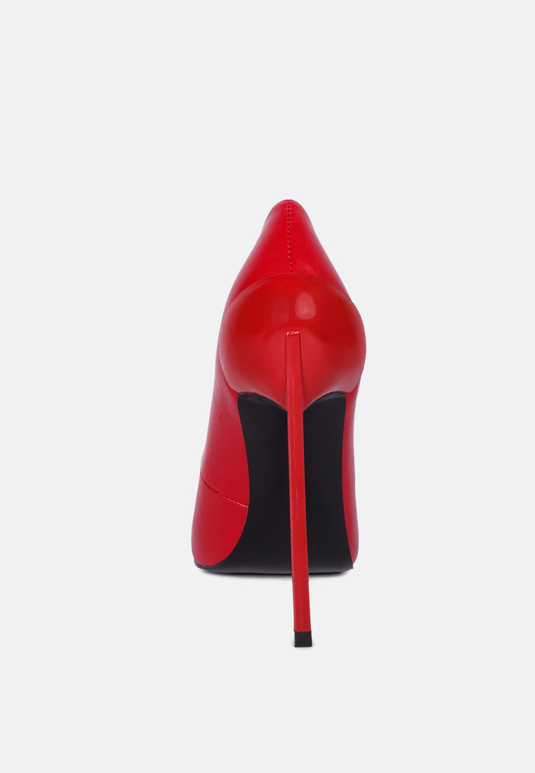 cidra silver dip stiletto heels by mode#color_red