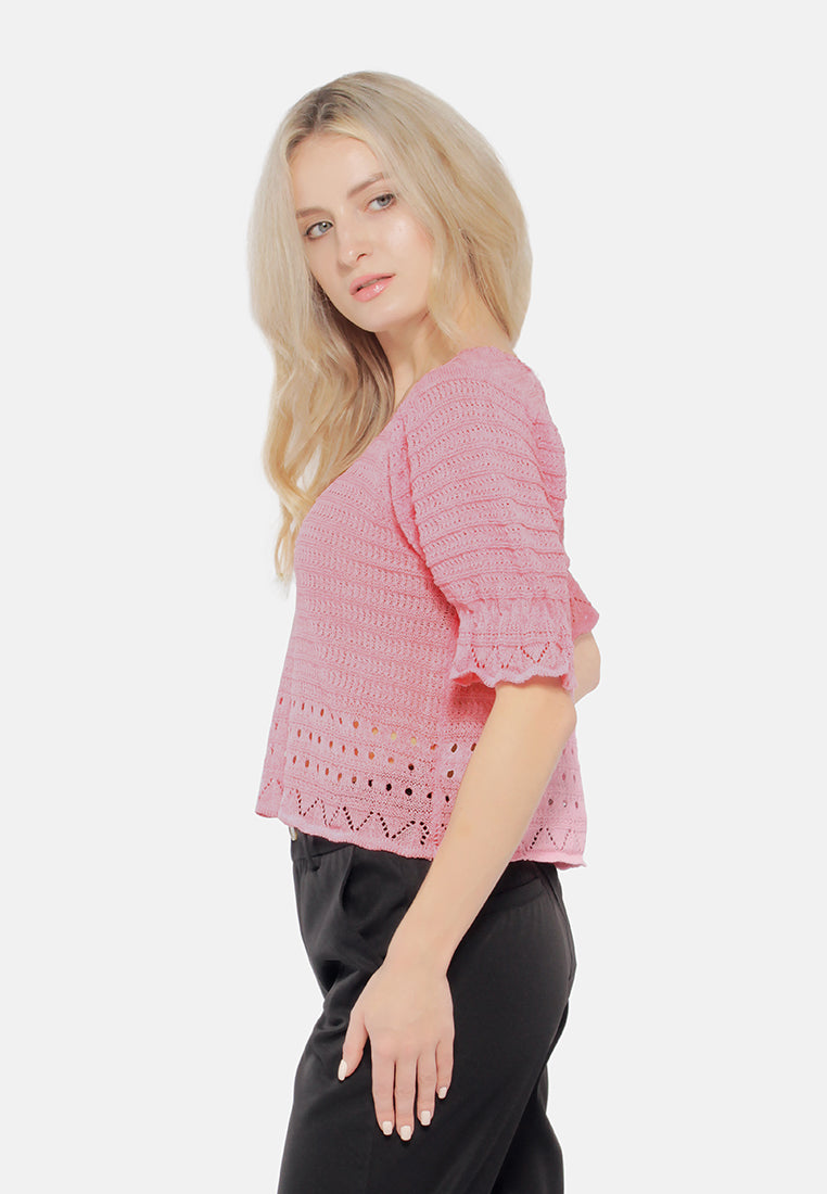 classic short-sleeved top#color_pink