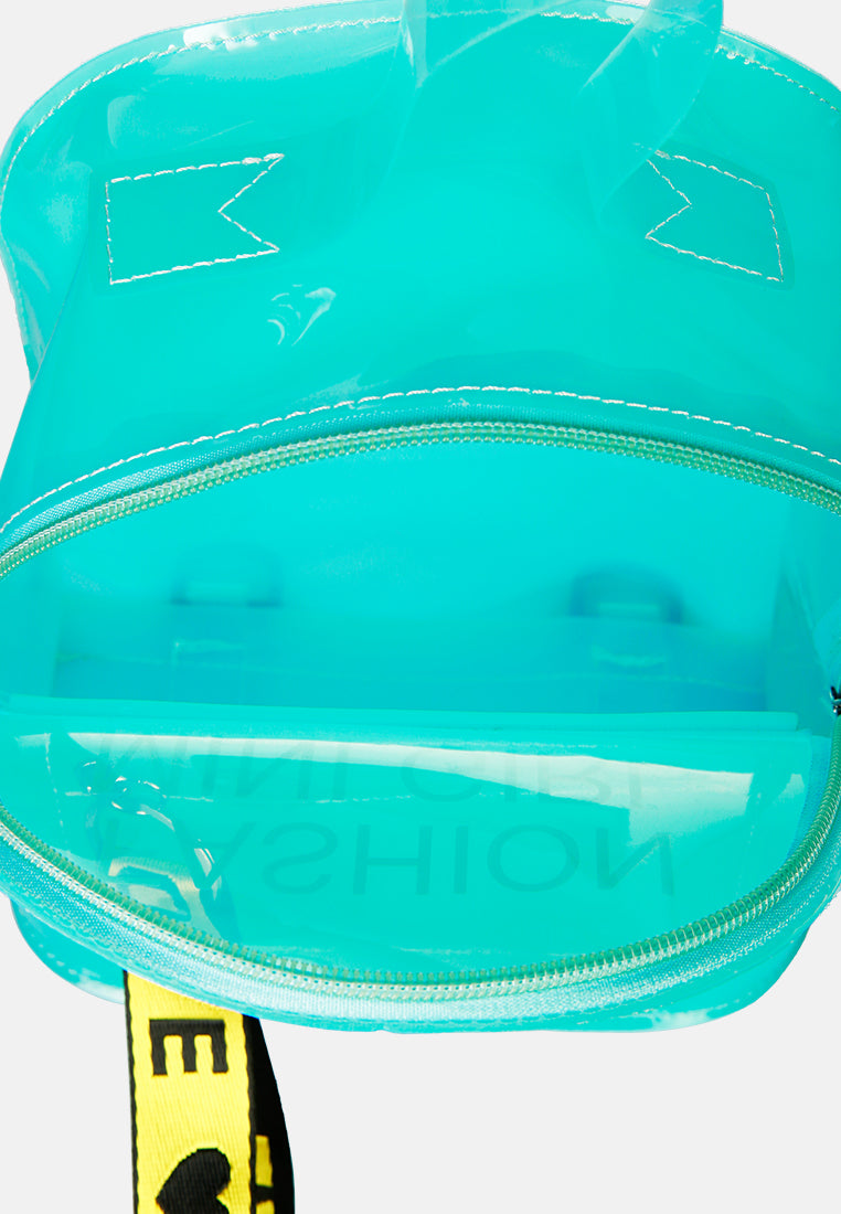 clear mini backpack#color_aqua