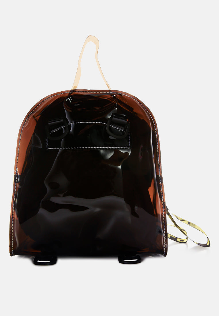 clear mini backpack#color_black