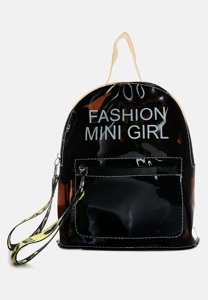 clear mini backpack#color_black