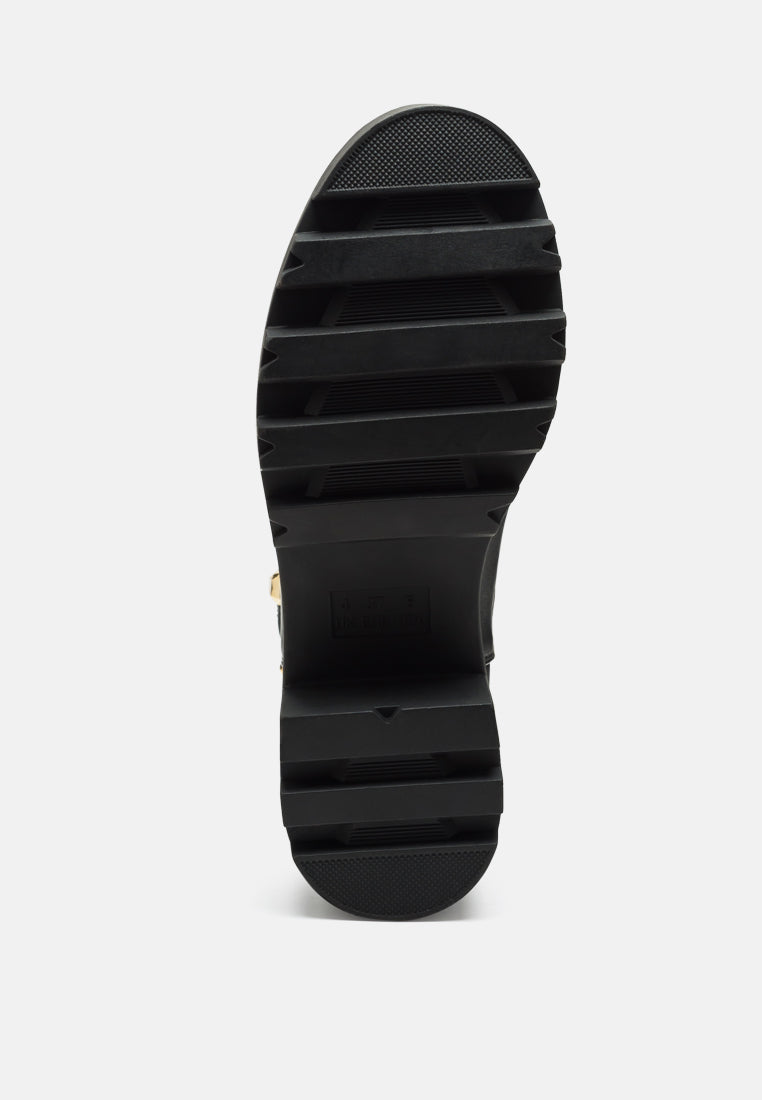 cleopa metallic stud embellished chelsea boots#color_black
