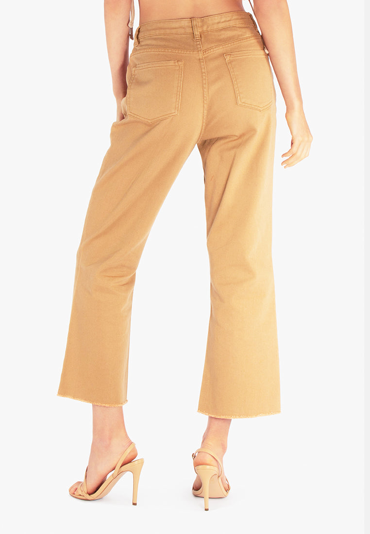 cotton wide fit high waist trousers#color_beige
