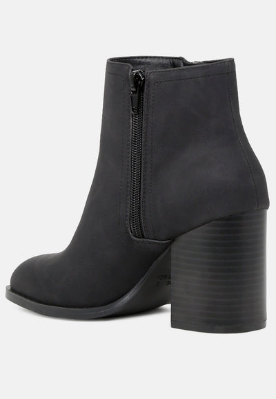 courtney stylish high heel ankle boots#color_black