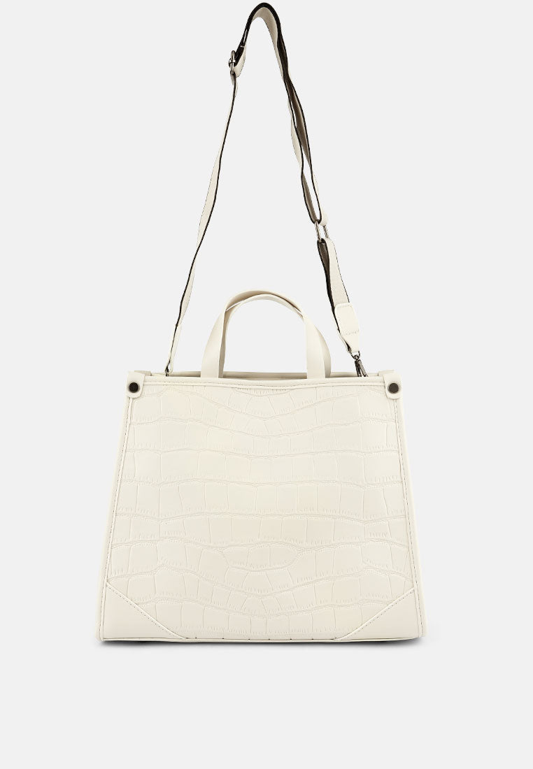 croco hand bag#color_off-white