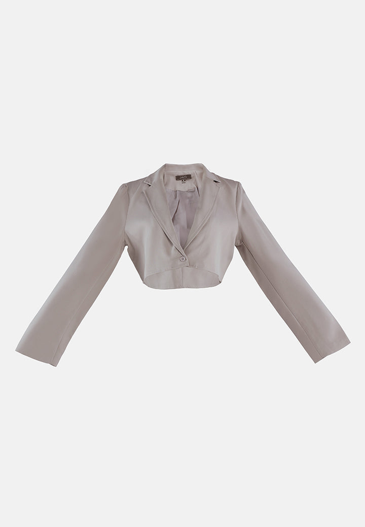 cropped tailored blazer#color_beige