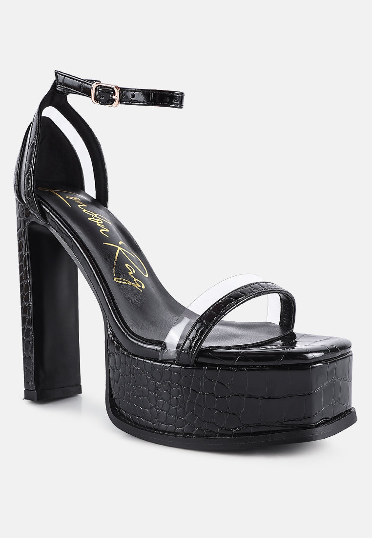 cutlass high heeled chunky sandals#color_black