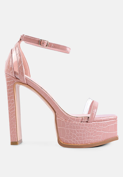 cutlass high heeled chunky sandals#color_pink