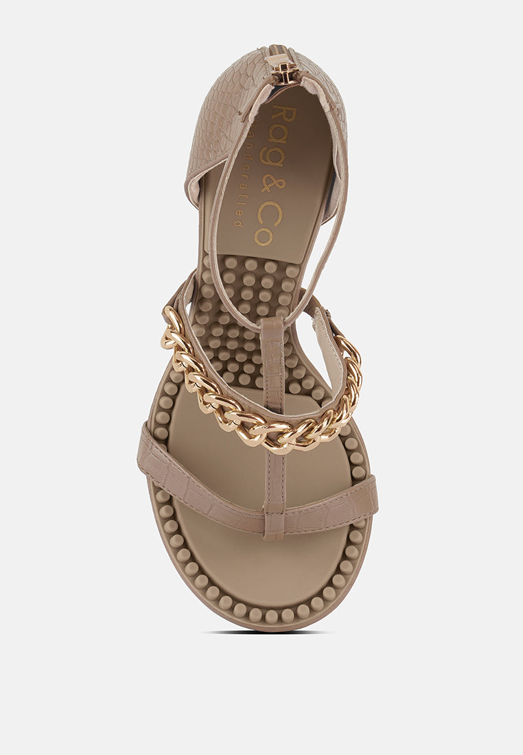 dakota metal chain mid heel sandals#color_latte