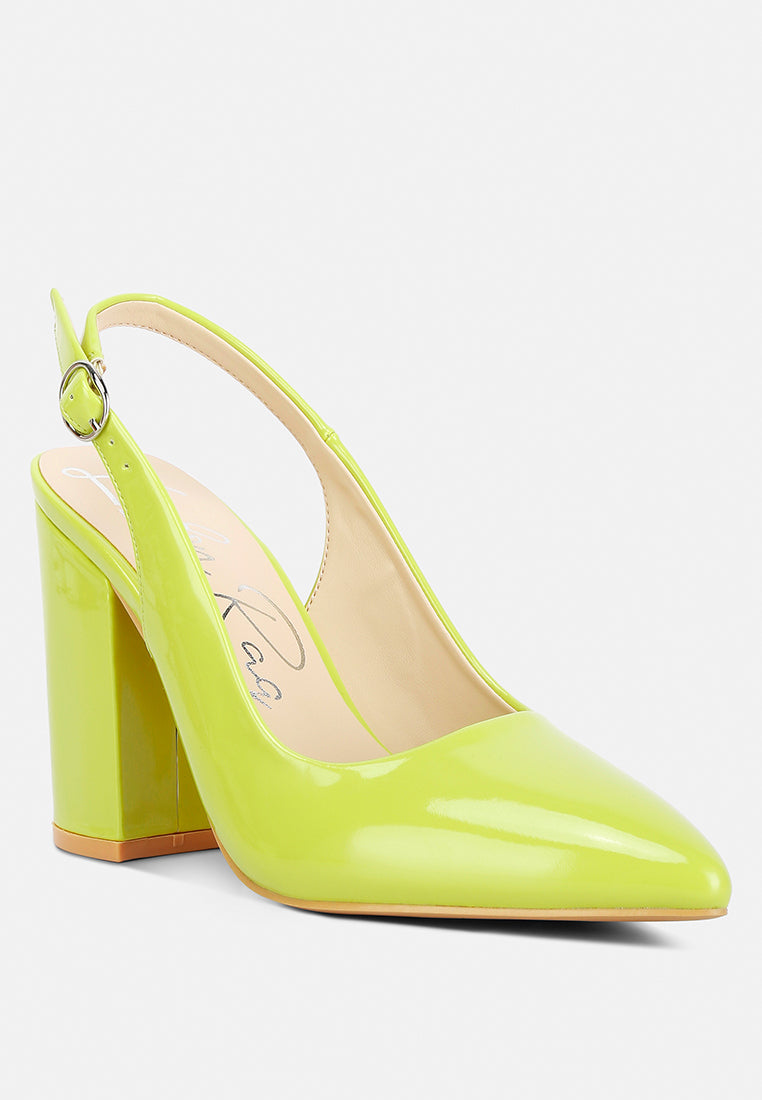 dalaney slingback high block sandals#color_lime-green