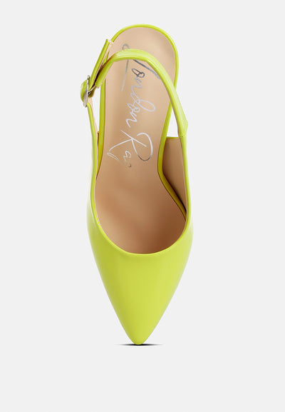 dalaney slingback high block sandals#color_lime-green