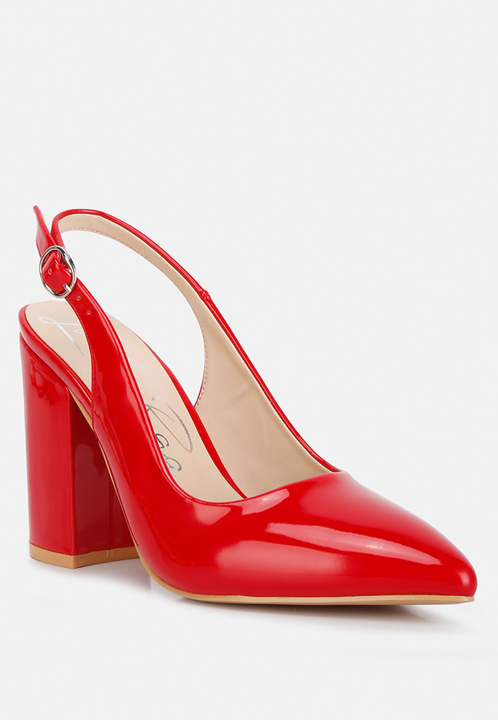 dalaney slingback high block sandals#color_red