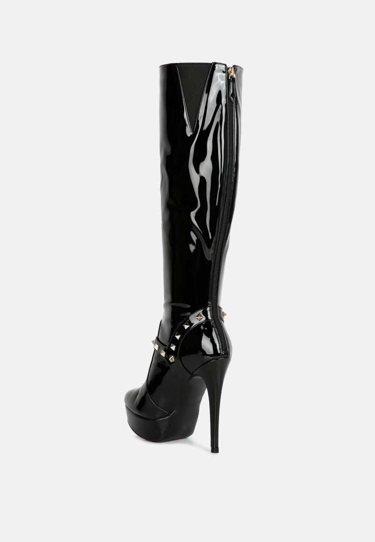 daphne stiletto heeled mid calf boots#color_black
