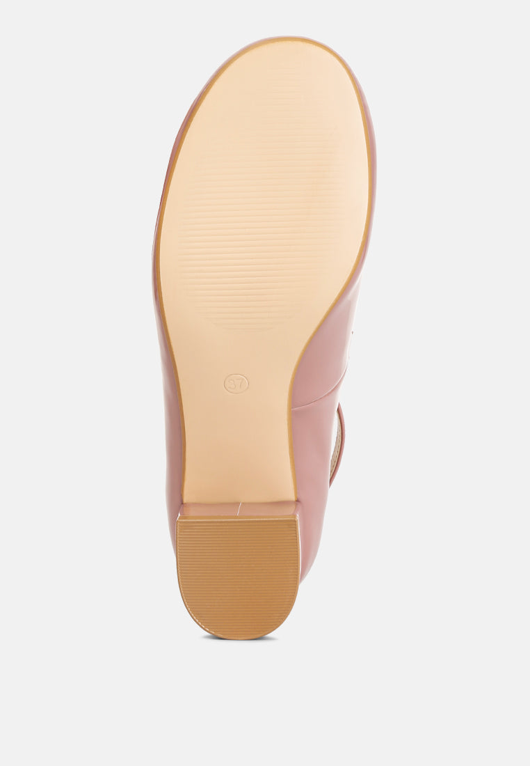 debbie ankle strap low block heel sandals#color_blush