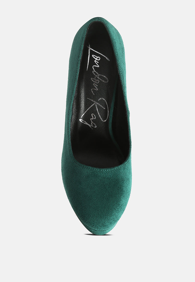 delia seude block heel pumps by ruw#color_green