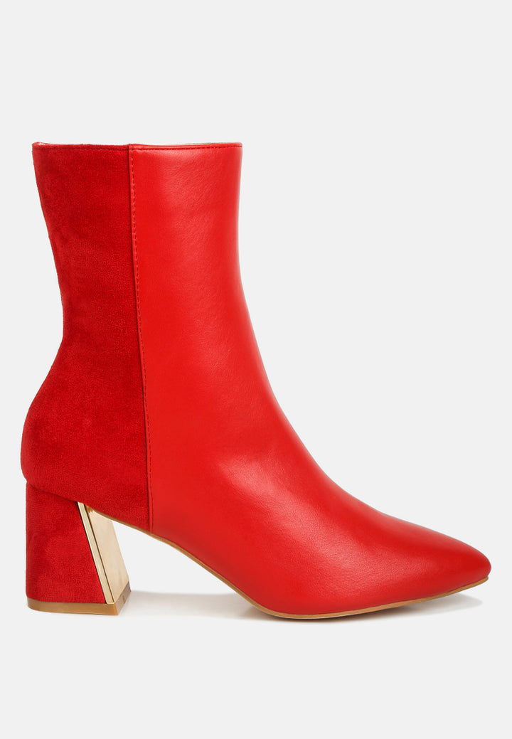suede back panel high ankle boots by mode#color_red