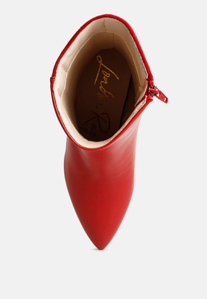 suede back panel high ankle boots by mode#color_red