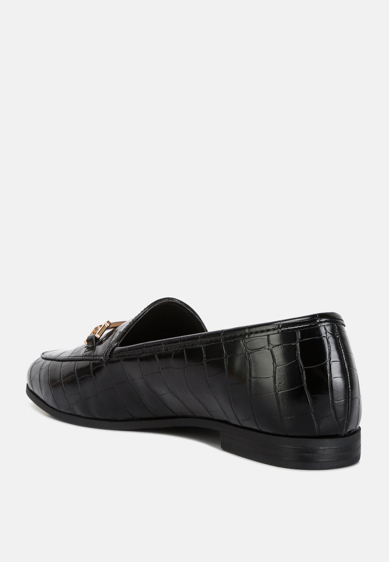 deverell street-smart horsebit embellished loafers#color_black