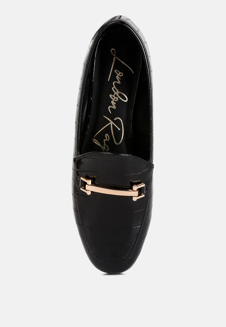 deverell street-smart horsebit embellished loafers#color_black