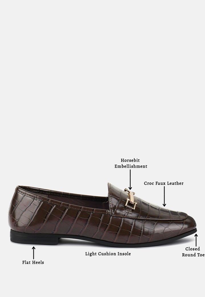 deverell street-smart horsebit embellished loafers#color_brown