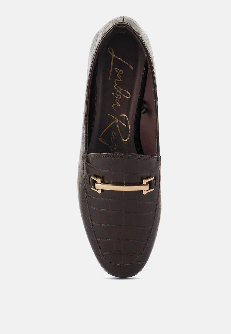 deverell street-smart horsebit embellished loafers#color_brown