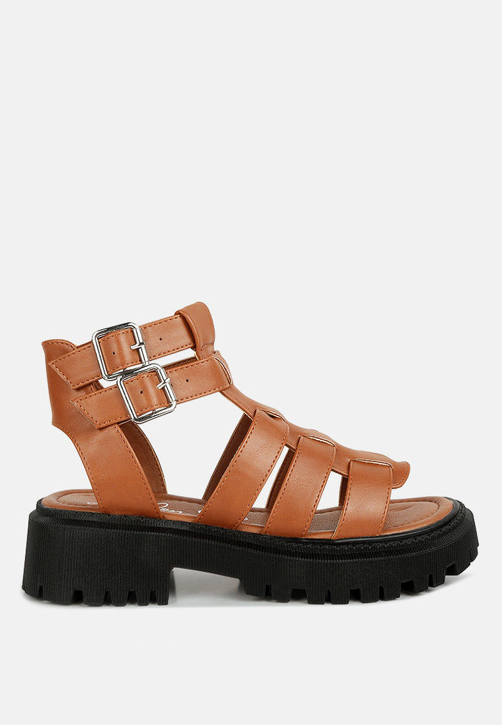 dewey chunky gladiator sandals by ruw#color_tan