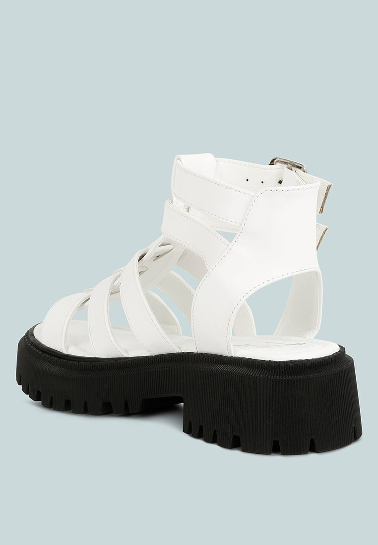 dewey chunky gladiator sandals by ruw#color_white