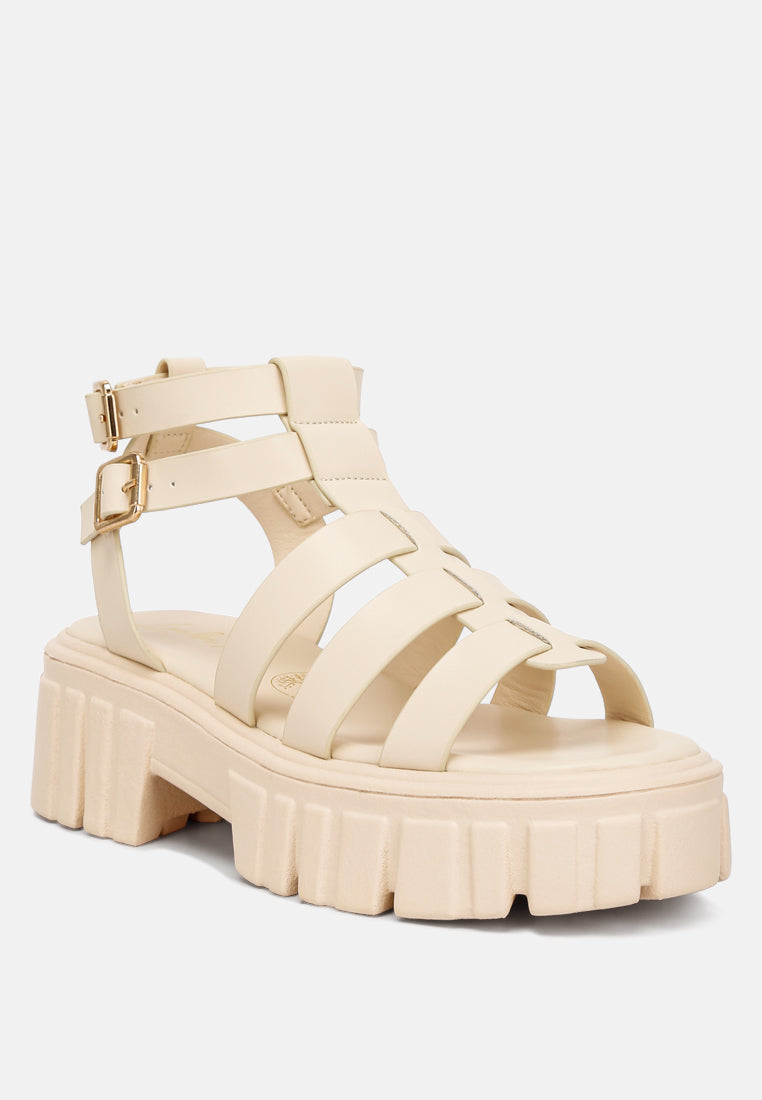 dewey recycled faux leather gladiators#color_beige