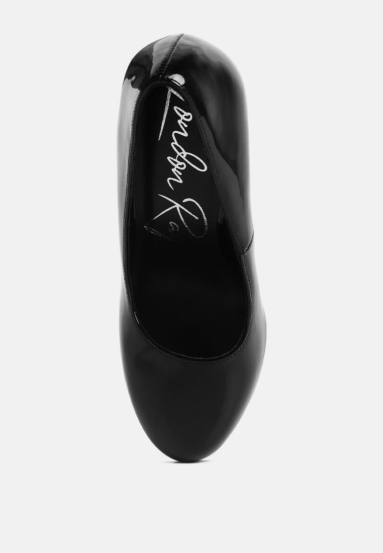 dixie patent faux leather pump sandals by ruw#color_black