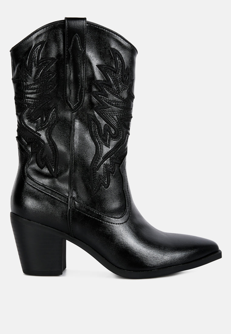 dixom western cowboy ankle boots by ruw#color_black