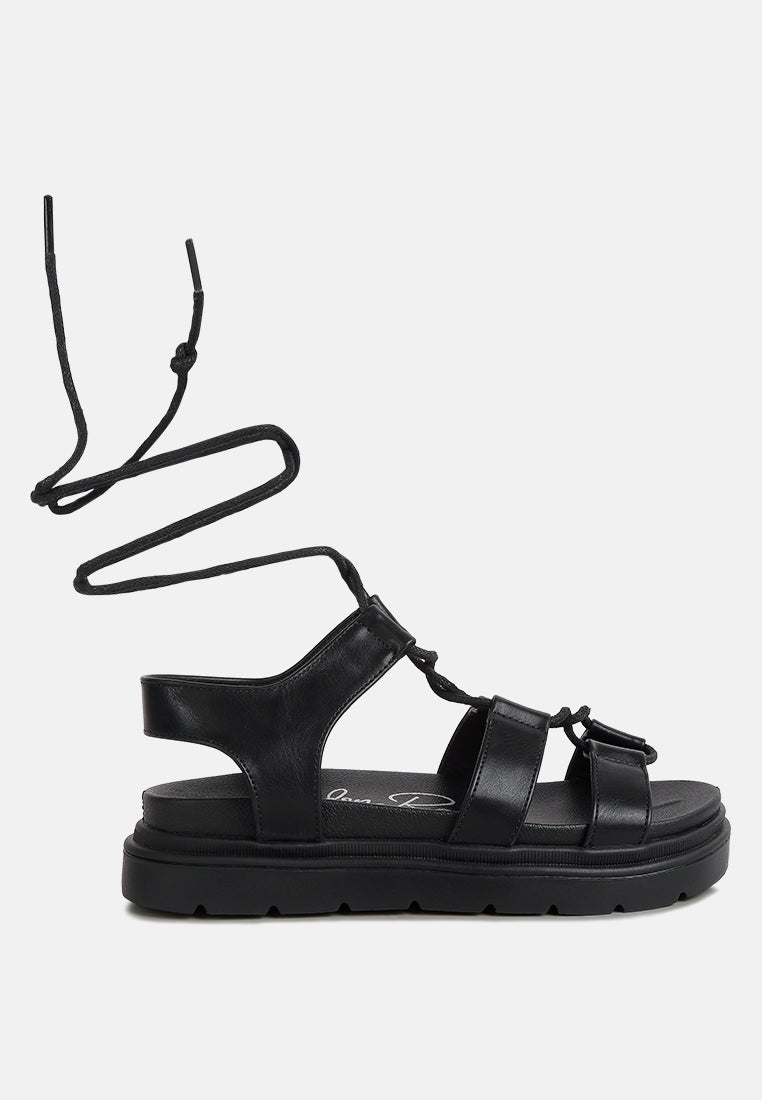 dylan strappy gladiator sandals by ruw#color_black