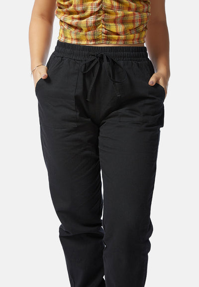 easy to live-in trousers#color_black
