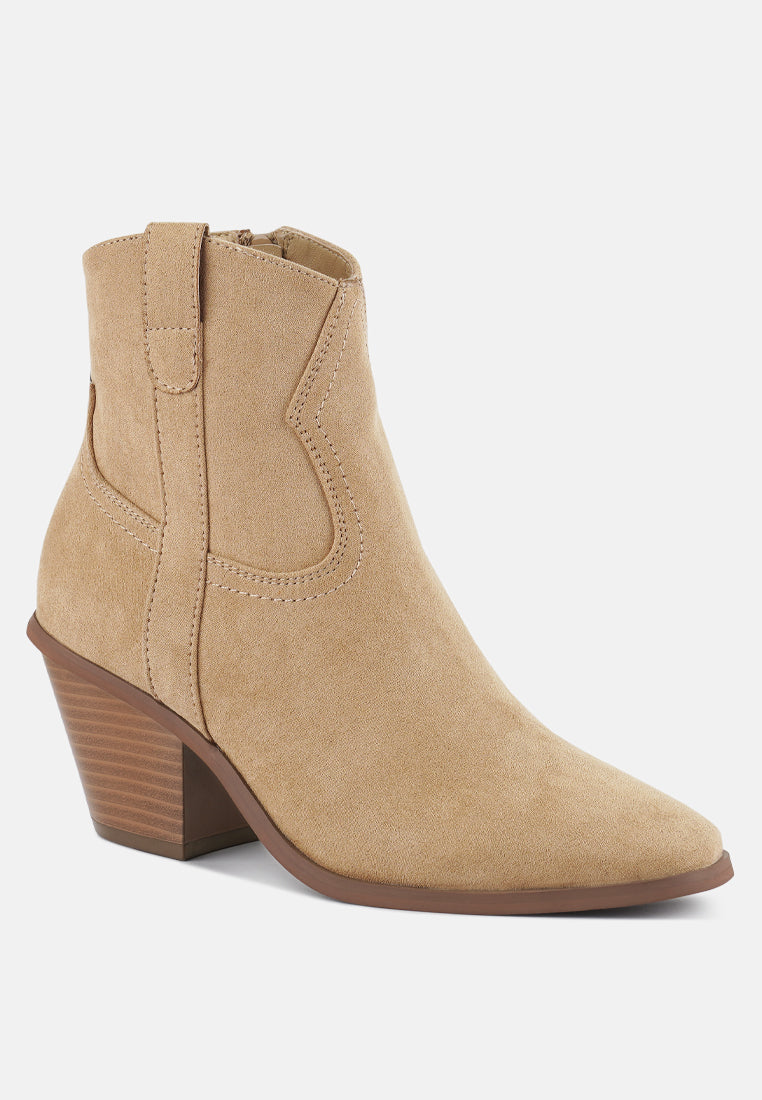 elettra ankle length cowboy boots#color_taupe