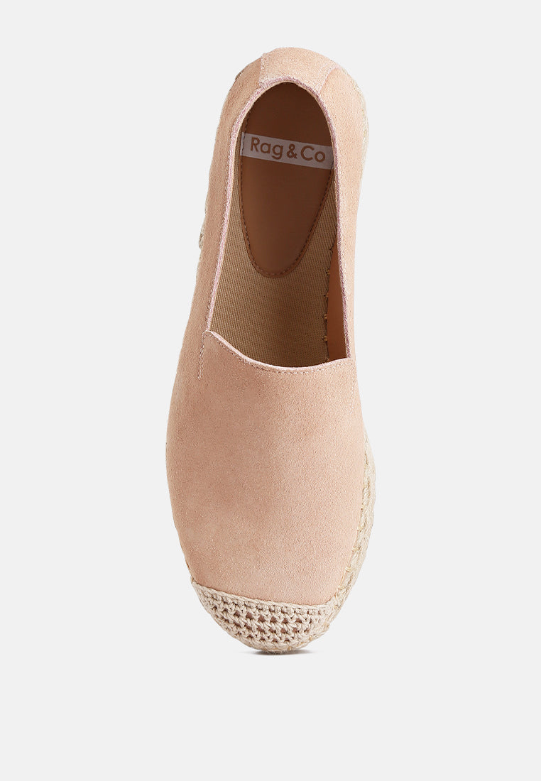 suede flatform heel espadrilles by ruw#color_blush