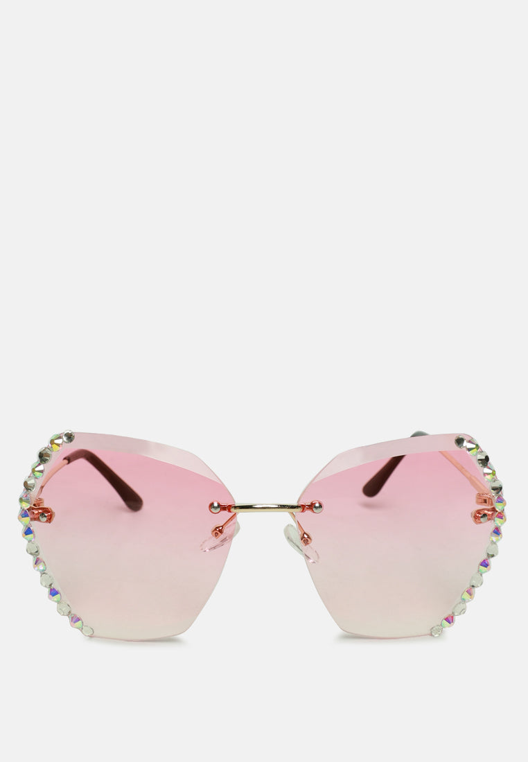 embellished butterfly sunglasses#color_light-pink