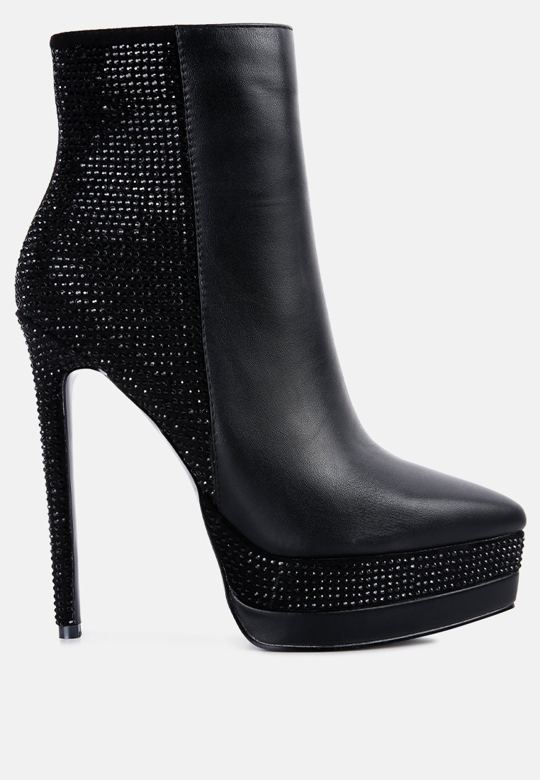 encanto diamante set high heeled ankle boot#color_black