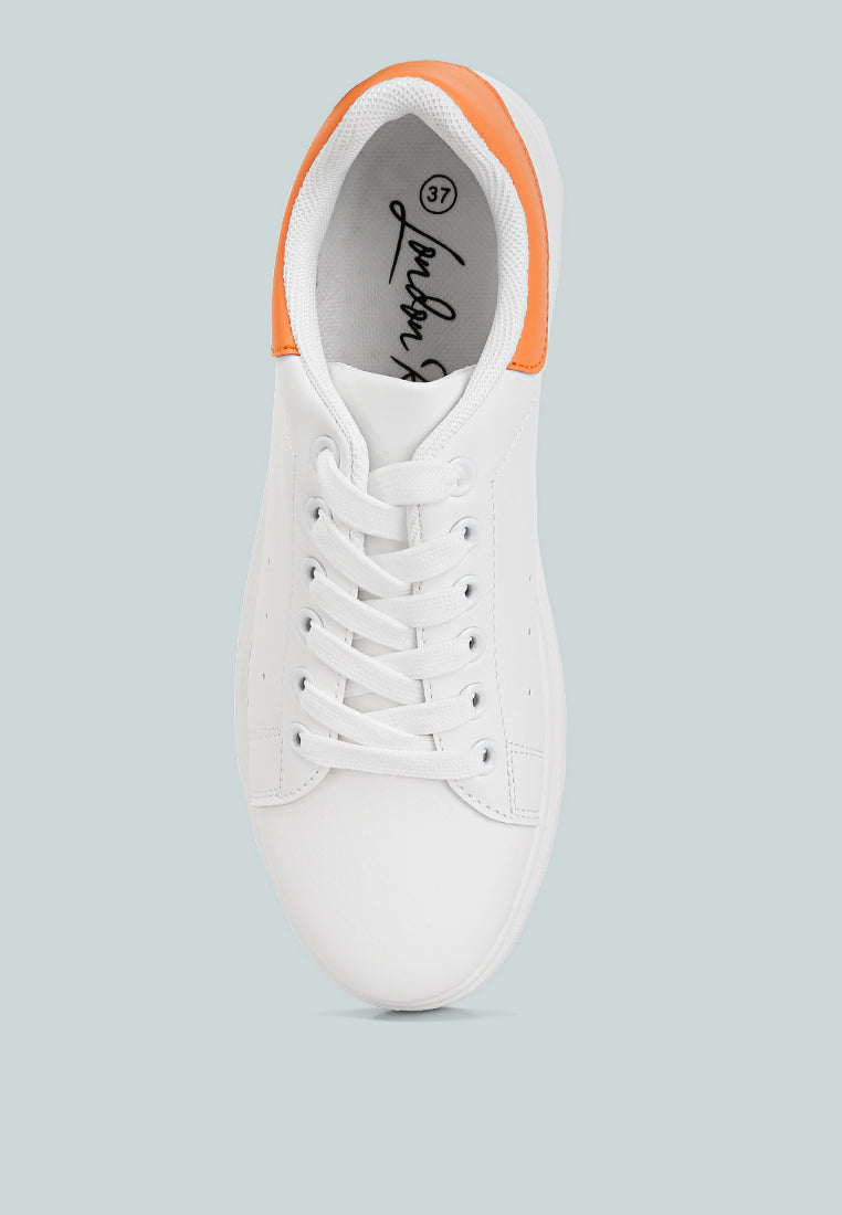 enora comfortable lace up sneakers#color_white