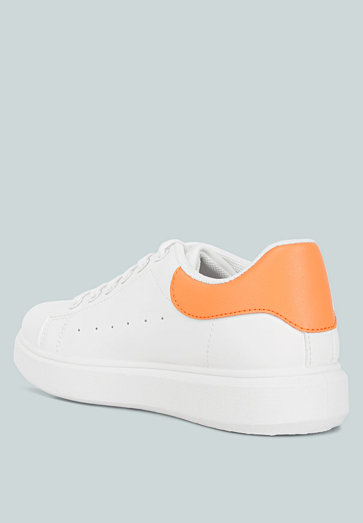 enora comfortable lace up sneakers#color_white