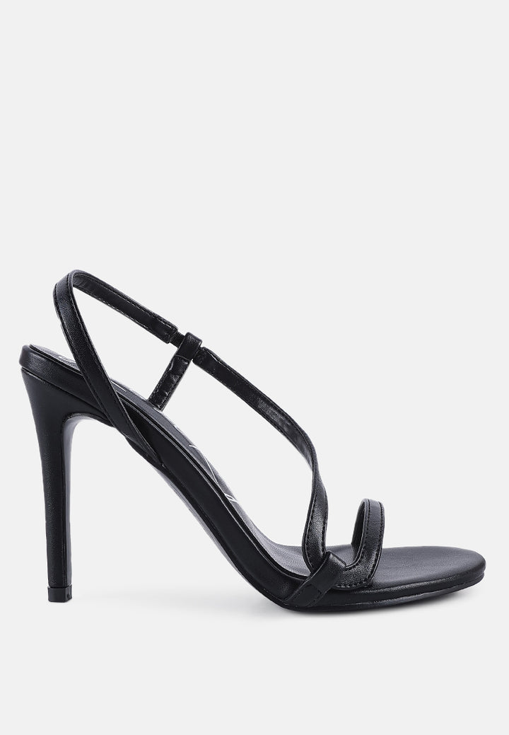 epoque heeled strappy slingback sandals#color_black