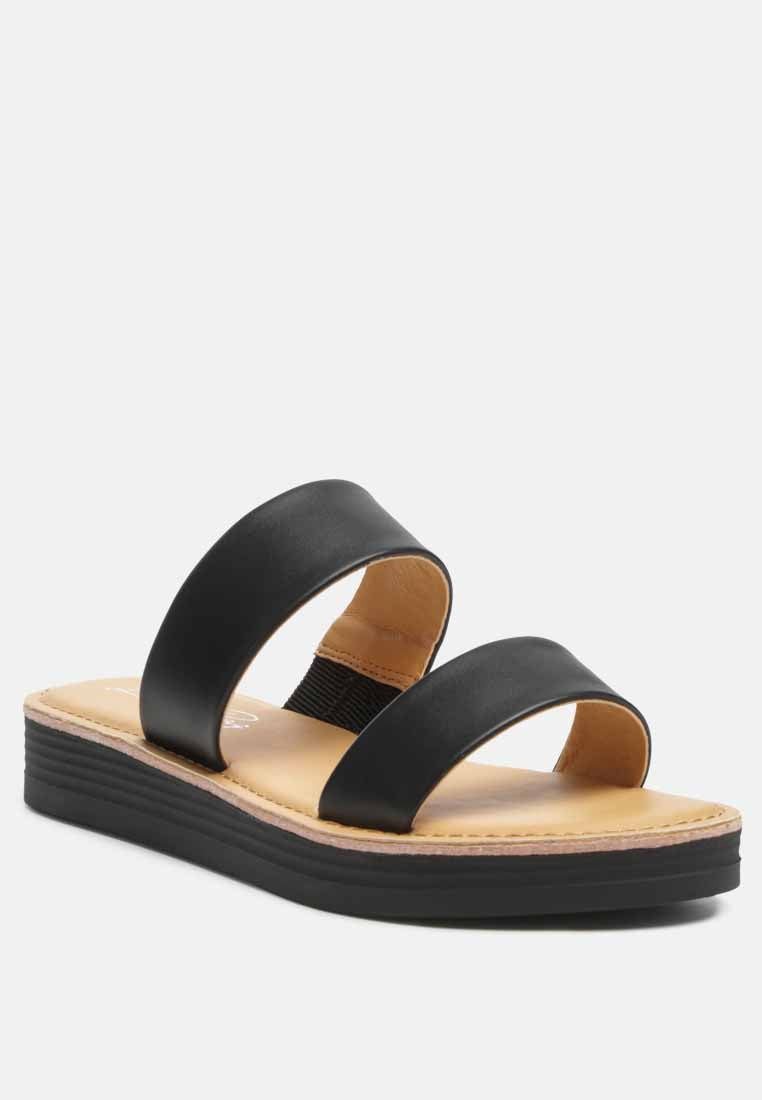 esme double strap nude platform sandals#color_black