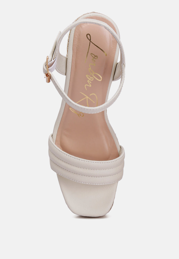 espadrilles high wedge sandals by rag#color_ecru