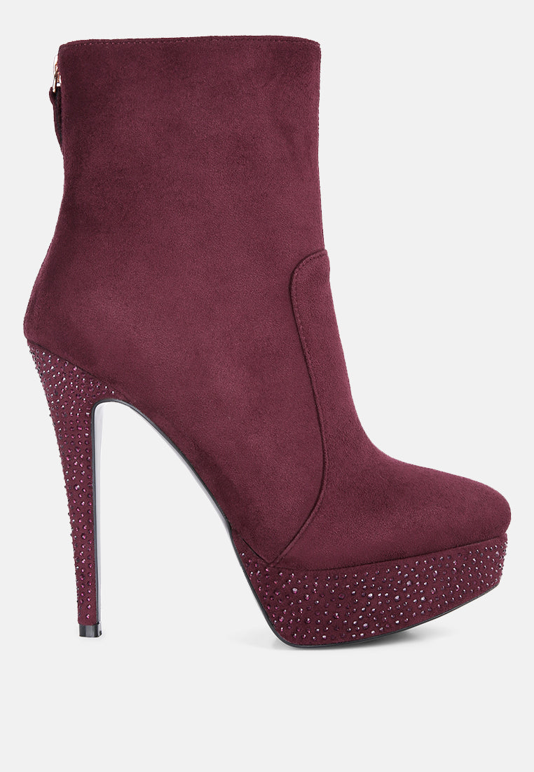 espiree microfiber high heeled ankle boots#color_burgundy