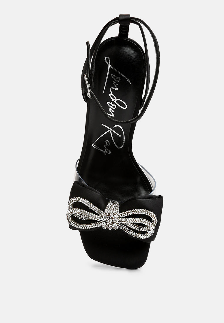 etherium bow with heeled sandals#color_black