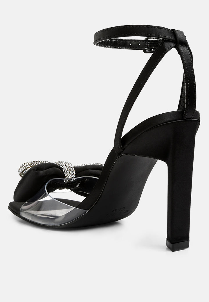 etherium bow with heeled sandals#color_black